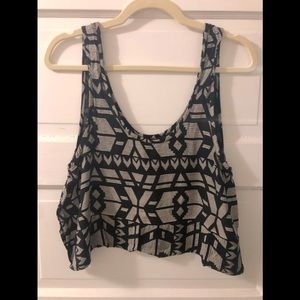 Patterned Crop Top